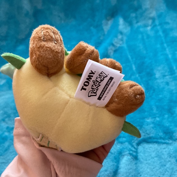 💕Preloved EUC ~ TOMY Pokemon Eevee Series of Evolution Plush Leafeon - Picture 9 of 11